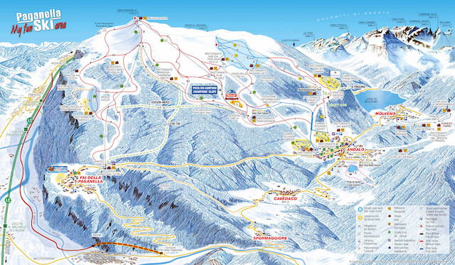 Paganella Ski map
